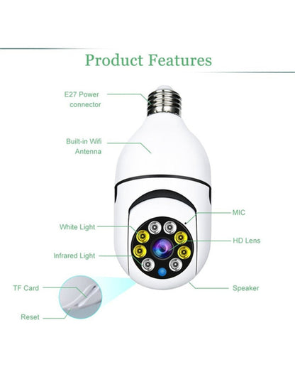 🔥Last Day Promotion🔥Wireless Wifi Light Bulb Camera Security Camera Premium