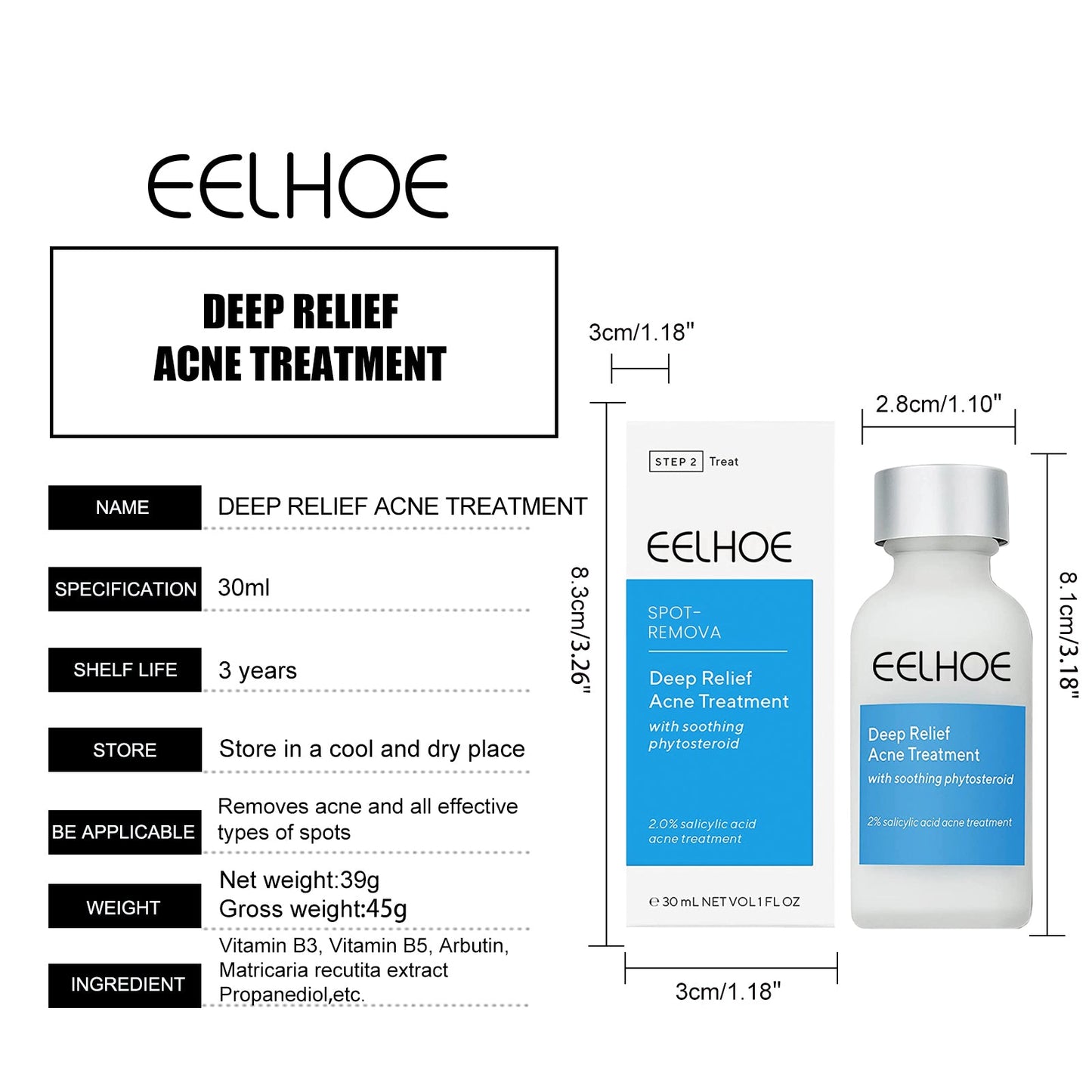 EELHOE™ Dark Spot and Acne Treatment Lotion