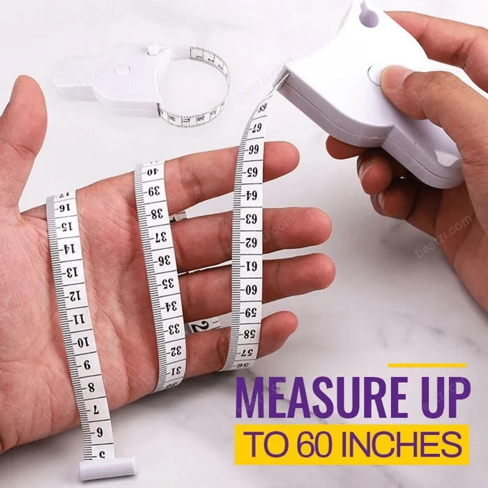 BODY MEASURE TAPE 60 INCH (150CM), AUTOMATIC TELESCOPIC TAPE WITH CM/INCH