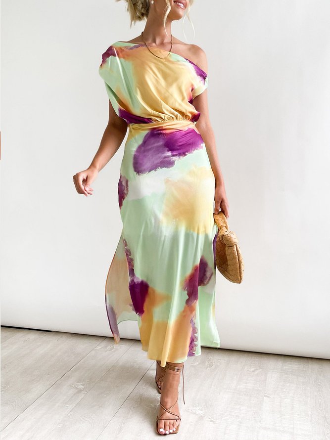 Nona's ™ Kaleidoskop Eleganz Midi-Kleid