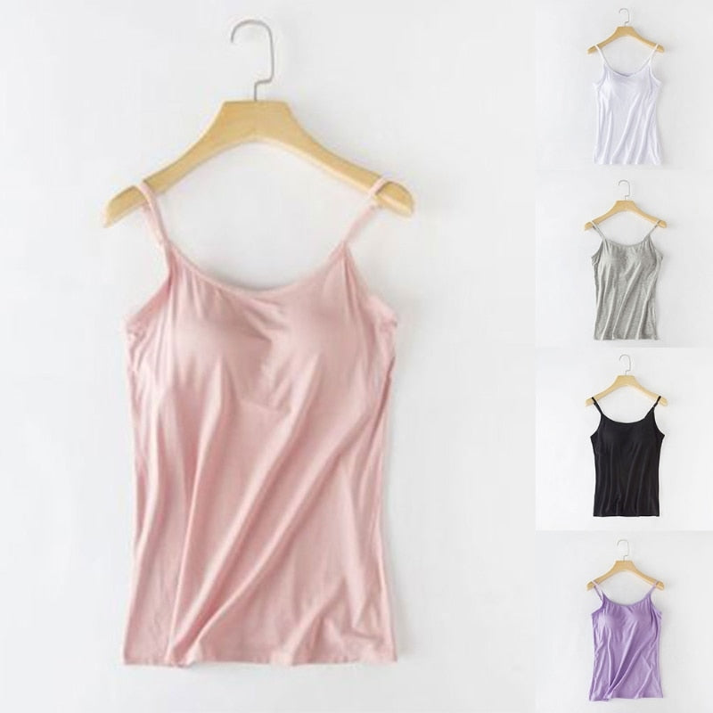 Tank With Built-In Bra (2-in-1 Camisoles)