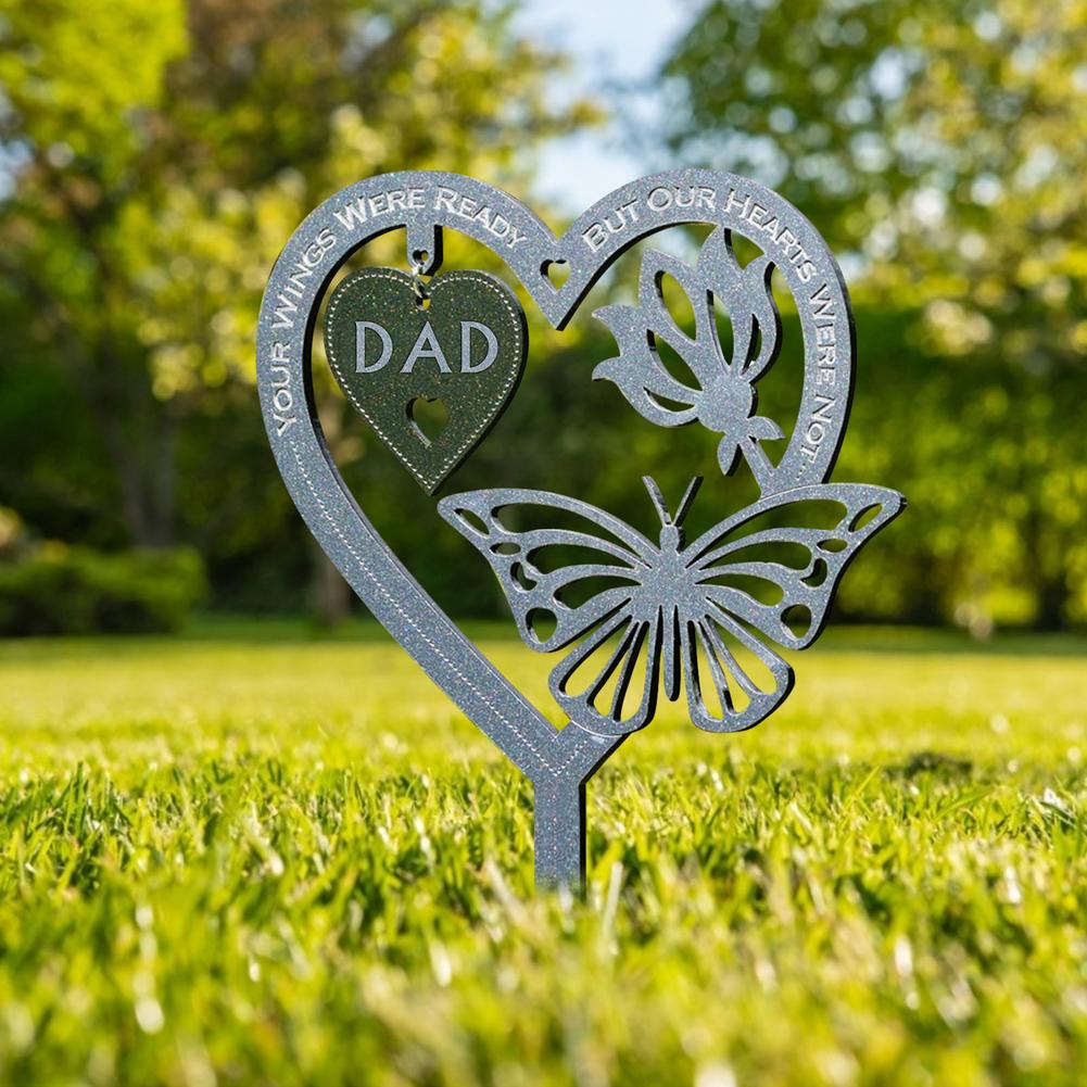 Memorial Gift Butterfly Ornament-Garden Memorial Plaque
