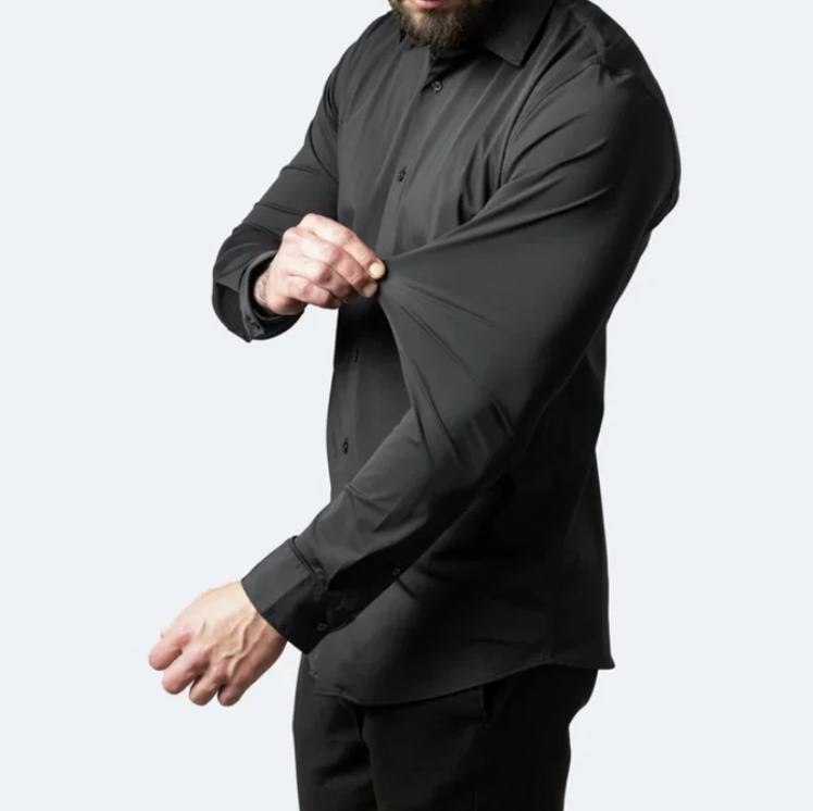 Elias™ | Herren Luxus Langarm Business Slim Fit Knitterfrei Hemd