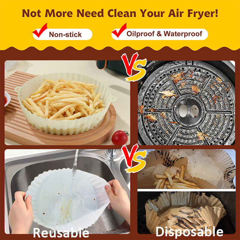Air Fryer Silicone Baking Tray（Reusable）