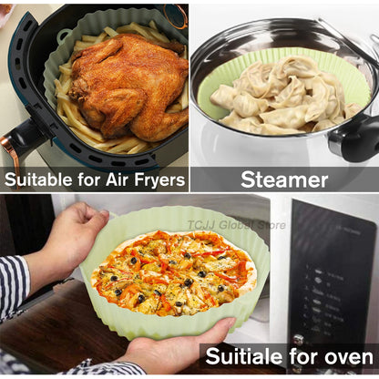 Air Fryer Silicone Baking Tray（Reusable）