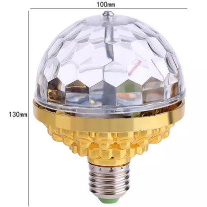 Диско топка лампа RGB въртяща се LED парти крушка