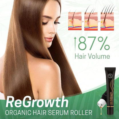Roller с органичен серум за коса Regrowth™