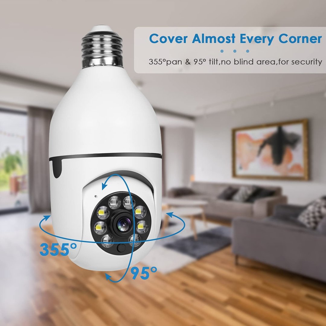 🔥Last Day Promotion🔥Wireless Wifi Light Bulb Camera Security Camera Premium